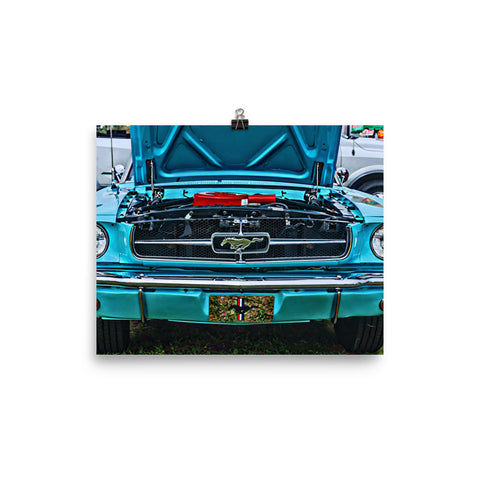 Ford Mustang Muscle Car Poster Print Wall Art for Guys
