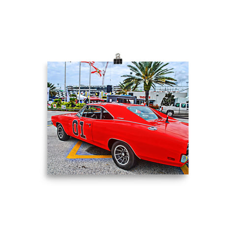 1969 Dodge Charger General Lee Wall Art Poster Print for Guys