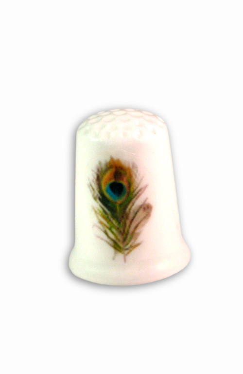 Peacock Feather Handmade Collectible Thimbles