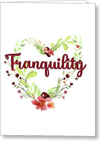 Tranquility Inspirational Blank Note Card, Greeting Card with Envelope