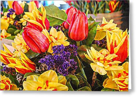 Tulip Fest Blank Note Card, Blank Greeting Card with Envelope