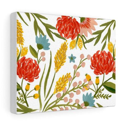 Summer Flowers Watercolor Canvas Gallery Wraps Wall Art Home Decor